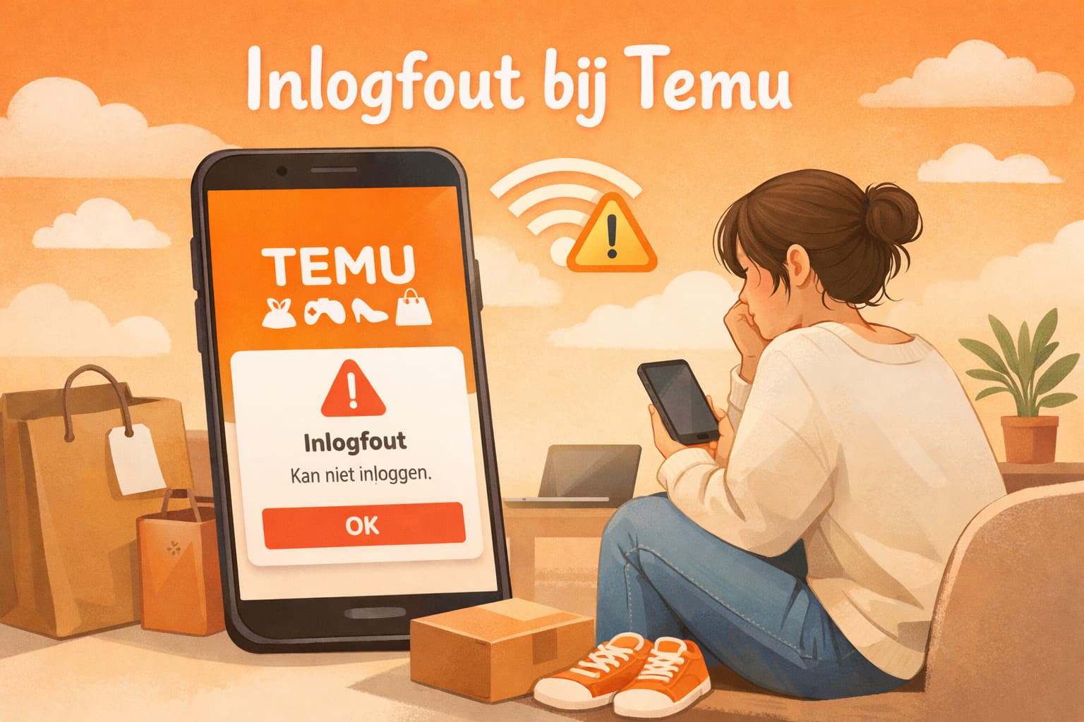 Inlogfout bij Temu oplossen op de juiste manier